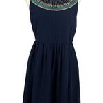 PaperMoon Navy beaded Boho dress size M Photo 0