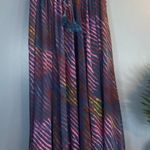 Free People True To You Navy Blue Abstract Print Maxi Skirt Skirt Photo 0