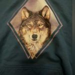 Gildan Unisex blue wolf sweatshirt hoodie Photo 1