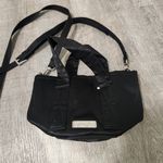 PINK - Victoria's Secret Victoria's Secret PINK Black Satin Mini Crossbody Bag Photo 0