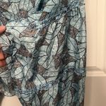 Ramy Brook Ramy Brooke Top Multicolor Geometric Satin Balloon Sleeve Blue Blouse Size Small Photo 3