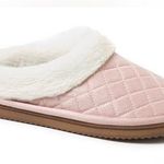 Dearfoams Womens Slippers Size XL 11-12 Cozy Comfort Memory Foam Pink Cream New Photo 0