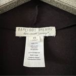 Barefoot Dreams  Luxe Jersey Black Drape Cardigan Photo 2