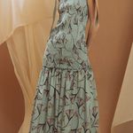 SENSISTUDIO ELASTICIZED BODICE MAXI DRESS XL Green Photo 13