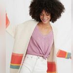 Marine layer  Boyfriend V-Neck in Heather Rose Size M Photo 0