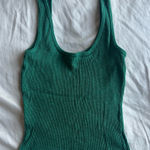 Emma & Sam  Emerald Ribbed Tank Top Photo 0