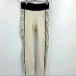 Vimmia  Women's Meow Side Print Piped Half &‎ Half Midrise Leggings Size S Photo 11