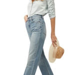 Veronica Beard  Dylan full length straight high rise jeans size 24 sunset pier Photo 0
