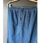 Stylish Denim Maxi Skirt with Drawstring Blue Size undefined Photo 4