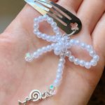 Handmade cute Kawaii fairy grunge style ribbon dangle hair clip 👼❤️🫶🎀 Photo 0