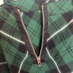 Royal Bones womens medium green plaid mini skirt suspender goth grunge punk Photo 7