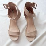 Rampage  Cream Block Heel Ankle Strap Heels Photo 1