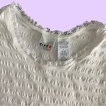 Vintage y2k / 90s White Frilled and Stretchy Blouse 🔥 Size L Photo 1