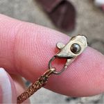 Vintage Gold Tone Herringbone Chain Necklace Womens Photo 9