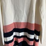 Loft  Ivory Pink Navy Blue Long Cardigan - Size Small -‎ NWT Photo 9