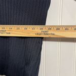 Good American  Ribbed Knit Long Sleeve Polo Top Midnight Blue Size 7/8 (4XL/5XL) Photo 3