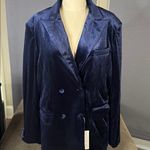 Women’s Blue Velvet Double Breasted Formal 2 Photo 1