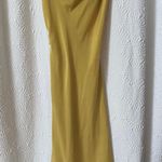 ZARA Yellow Satin Dress Photo 1