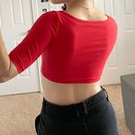 BDG Red Crop Top Photo 2