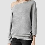 All Saints Ren Sweat Assymetrical Sweatshirt Top Small Photo 0