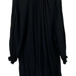 & Other Stories & Other Stories Black High Neck Long Sleeve Rayon Dress Size 8 Photo 0