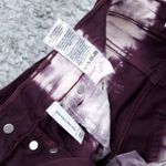 PacSun Eco Raspberry Tie Dye High Waisted Straight Leg Jeans Size 22 Purple Crop Photo 6