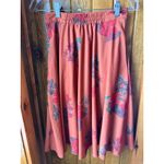 Modcloth  Floral Midi Skirt Orange Brown  botanical Womens size Small boho Photo 1