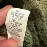 Aerie Offline by  Teddy Sherpa 1/4 Zip Pullover Sweatshirt Womens Small CamoGreen Photo 3