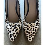 Marc Fisher Cheetah Print Heels Size 9M Block Heel Haircalf Pumps Classic Luxury Photo 5