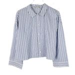 Everlane NWT The Woven PJ Top Blue Stripe Long Sleeves Size Medium M NEW Photo 1