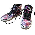 Vans  Off The Wall Skate Shoes High Top Floral Rose Print US Women Size 6.5 Photo 0