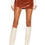 Free People New  Vivienne Velvet Mini Skirt Photo 4
