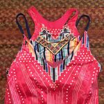 LUCKY IN LOVE PRETTY IN INK PINK BRALETTE TANK ACTIVE TENNIS GOLF Photo 1