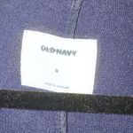 Old Navy  Linen Blazer Women Size M Navy Blue Jacket Office Career Neutral Photo 3