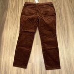 J. Jill Pants Med Petite‎ Dark Redwood Corduroy Authentic Fit Pull On Jeans NWT Brown Photo 1