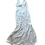 Amsale Bridesmaid Dress ‘Leif’ in Champagne Fluid Satin Size 10 NWT Tan Photo 2