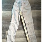 American Eagle  Mom Straight Jean Size 0 Tan Photo 1