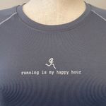 Alo Yoga Alo short sleeve blue running tee Sz M Photo 1