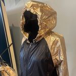 JoyLab Gold and Black Women's lightweight windbreaker Jacket Photo 1