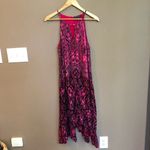 NWT INC Pink Snakeskin‎ Keyhole Midi Dress Medium Photo 3