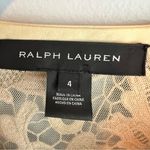 Ralph Lauren Black Label Tan Floral Lace Jacket Cardigan Designer Size 4 Photo 6