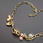 Coach  Gold Charm Necklace with Heart and Cherry Accents Photo 4