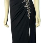 Xcite Black Strapless ruched sequined prom dress sexy lpw back size 4 Photo 13