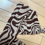 Garage Animal Print Zebra Silky Halter Crop Top Size Small Bra Corset Bustier Photo 2