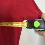 Year Of Ours  Red Long Sleeve Bow Tie Front Shirt Size Medium Photo 5