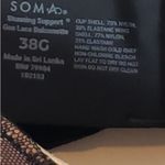 Soma  Chic Black and Tan Patterned Bra Photo 1