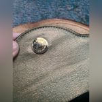 Vintage black velvet small hand bag with gold metal star Photo 5