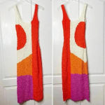 Mara Hoffman NWOT Pomelo Sloane Dress Red Multicolor Size Small Photo 6