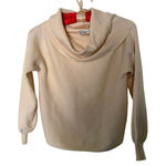 ZARA  Knit Women’s Cowl Neck Sweater Beige Small Lightweight Long Sleeve Cozy Photo 4