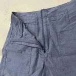 Shinestar High Waisted Flat Front Zipper Closure Shorts Dusty Blue Women's Small Photo 3